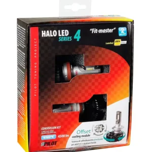 Più Venduto Lampade led per auto 9-32v halo led serie 4 fit-master - (h8-h9-h11-h16) - 25w - pgj19-x - 2 pz - scatola 57800