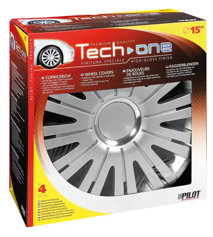 Più Venduto Copricerchi per auto active silver - ø 15" pilot 31557