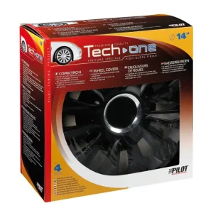 Copricerchi per auto "avalone" pro black - ø 14" 31526 Occasione