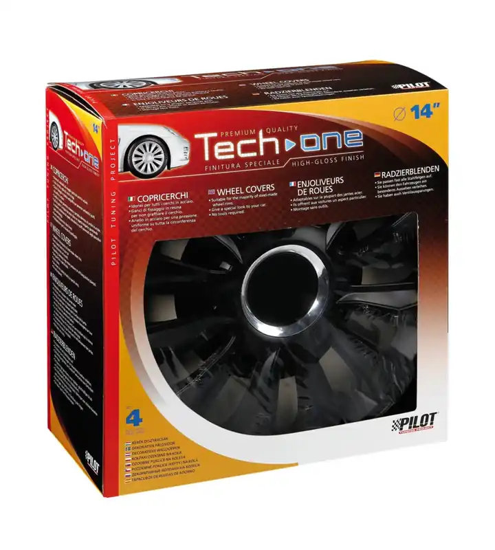 Copricerchi per auto "avalone" pro black - ø 14" 31526 Occasione