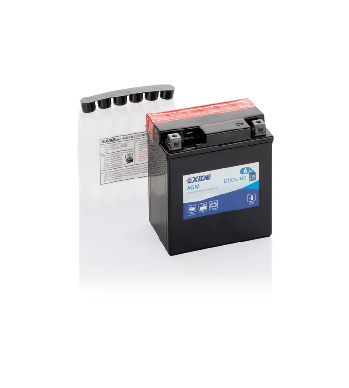 Batteria per moto exide amg etx7l-bs 6ah spunto 100 - l115 x h130 x p70. Più Venduto