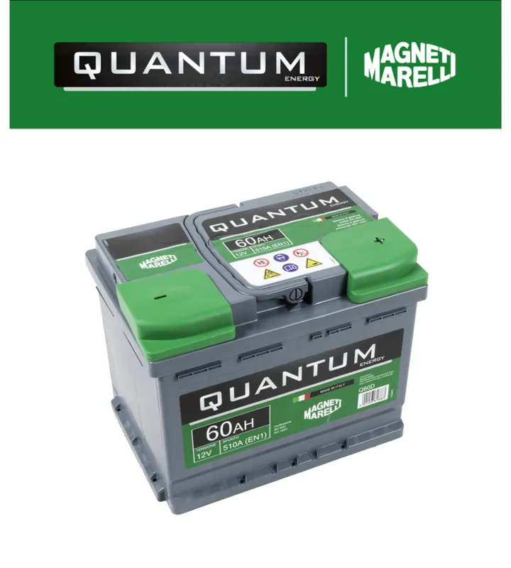 Batteria per auto "quantum" magneti marelli 60ah 510a Professionale