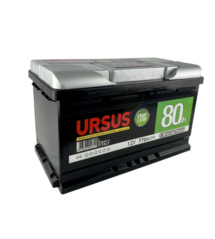 Batteria per auto al piombo "ursus star&stop" 80 ah Occasione Imperdibile