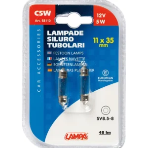 Ultima Occasione Coppia lampade siluro 5w sv 8.5 11x38 58110