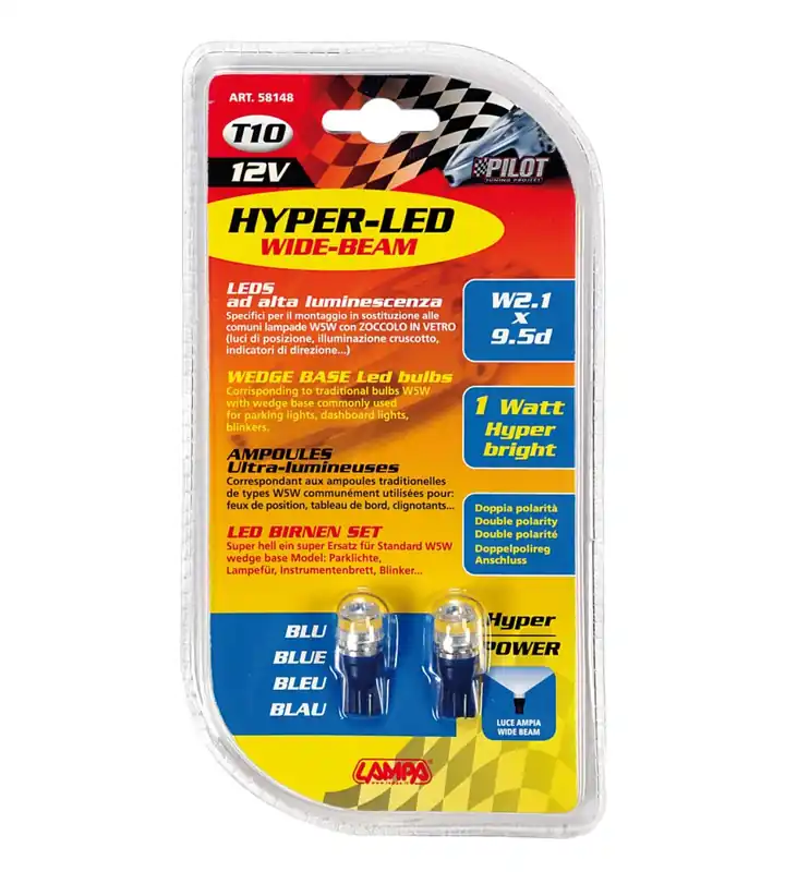 Scelto Dai Clienti Coppia hyper led blu widebeam pilot 58148