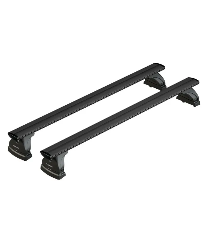 Nuovo Arrivo Set completo barre portatutto "evos lp 176 silenzio black m" in alluminio - nk176lbm