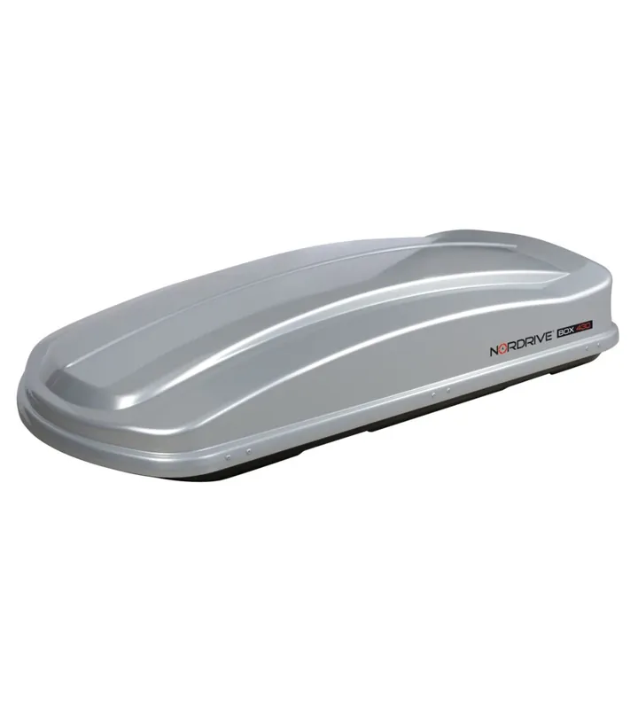 Offerta Limitata Box tetto per auto nordrive 430 litri in abs argento lucido - n60011