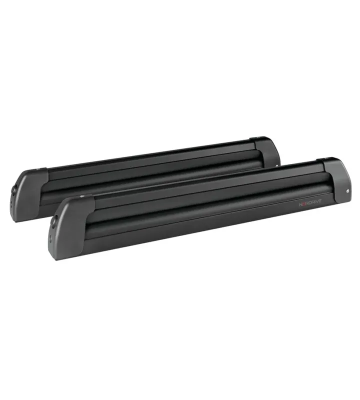 Barre portasci in alluminio nordrive "nordic-king nk-60" nero - n40013 Non Perdere