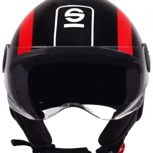 Casco moto sparco sp601 nero/rosso tg.m Super Prezzo