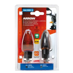 Coppia frecce carbon "arrow" arancio 90093 Popolare