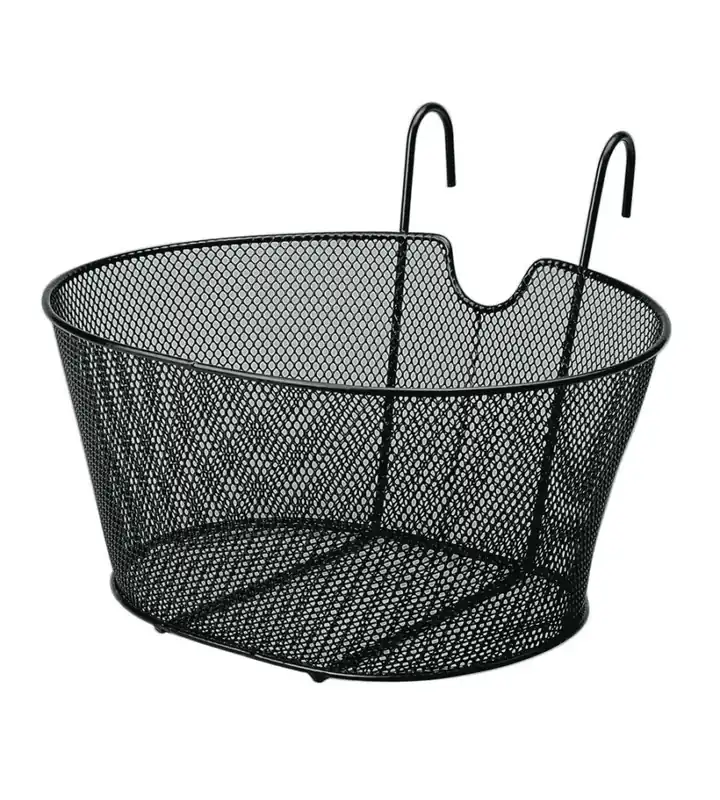 Cestino anteriore aovale a rete per bicicletta donna lampa in metallo - 94531 Ultima Occasione