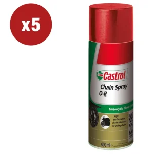 Must-Have 5 pezzi olio castrol chain spray o r 0,4lt