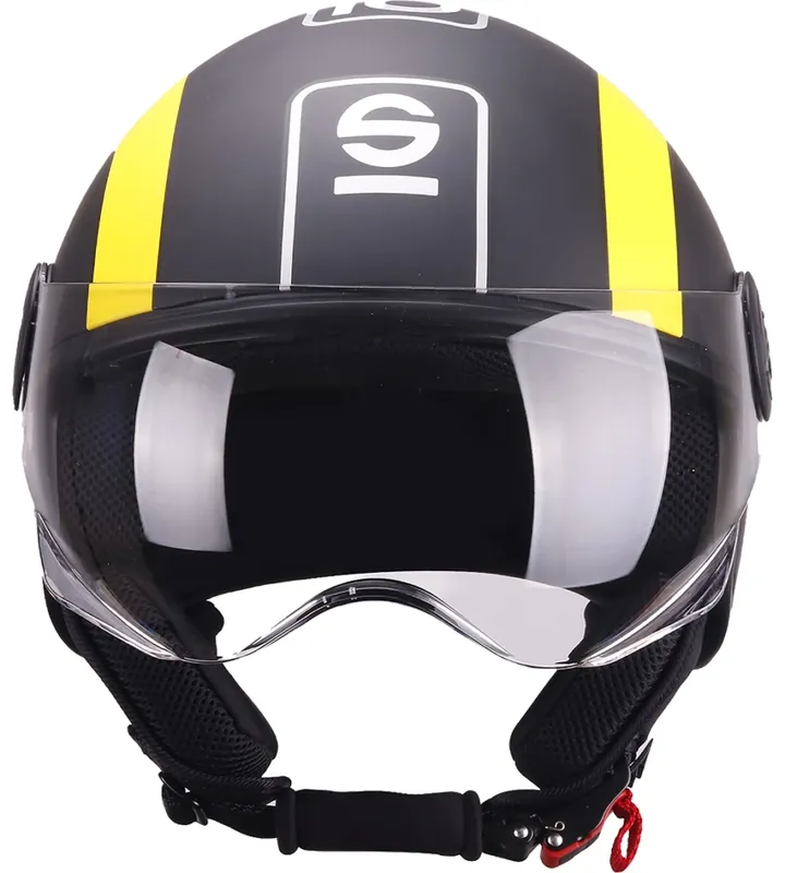 Casco moto sparco sp601 nero/giallo tg.m Pagamento Sicuro