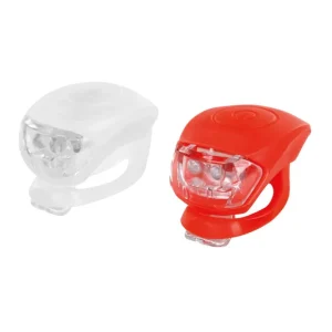 Kit lampeggianti a led per bicicletta lampa anteriore e posteriore in silicone - 92043 Compra Oggi Stesso