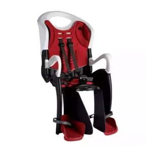 Super Prezzo Seggiolino bici posteriore bellelli "tiger clamp" rosso e bianco, portata massima 22 kg