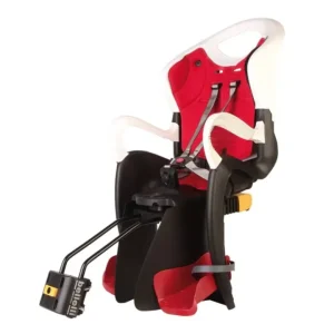 Promozione Esclusiva Seggiolino bici posteriore bellelli "tiger relax" rosso e bianco, portata massima 22 kg
