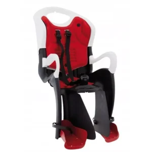 Ultimissimo Modello Seggiolino bici posteriore bellelli "tiger" bianco e rosso, portata massima 22 kg