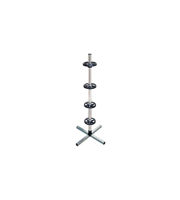 Colonna porta cerchi e pneumatici per auto lampa in acciaio - 15956 Promozione Esclusiva