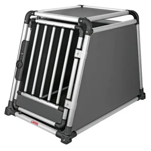 Trasportino animali per auto lampa "premium type 8" in lega di alluminio 55x90x66 cm - cod. 60508 Offerta Lampo