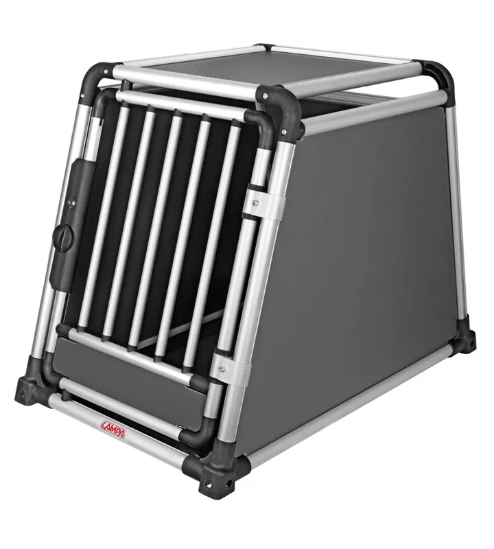 Trasportino animali per auto lampa "premium type 8" in lega di alluminio 55x90x66 cm - cod. 60508 Offerta Lampo
