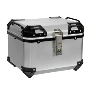 Baule porta oggetti per moto lampa "t-box 45s" argento 45 litri - cod. 91668 Soddisfatti O Rimborsati