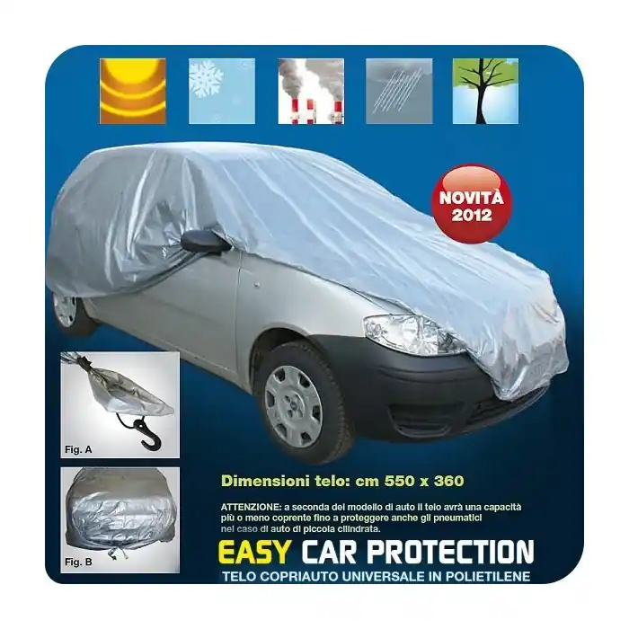 Ultime Pezzi Telo copriauto universale Easy Car in Polietilene