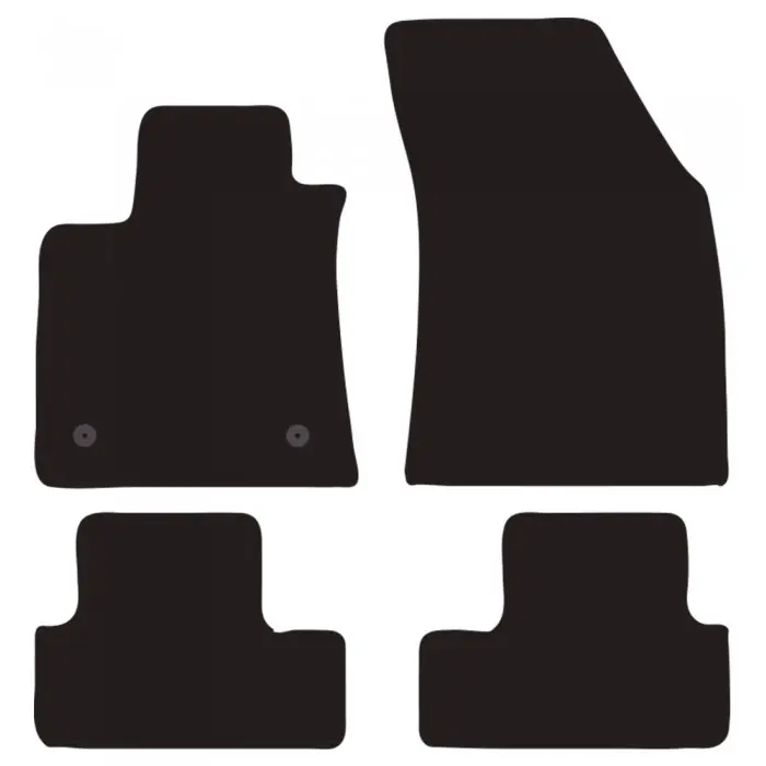Set completo di tappeti in moquette su misura "RENAULT Megane IV 5P 16" Professionale