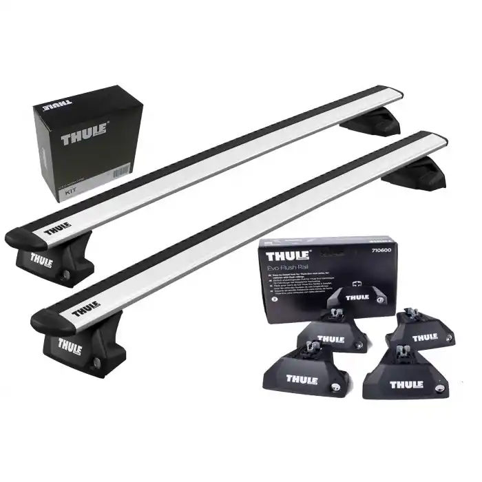 Saldi Portatutto Thule completo di WingBar Evo e kit per Audi A4 Avant 08→15-21→con profili integrati