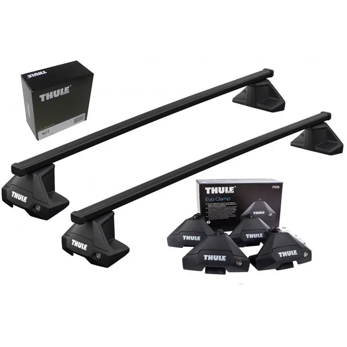 Spedito Oggi Portatutto Thule completo di SquareBar e Kit per Fiat 500L 12→ con Tetto Normale