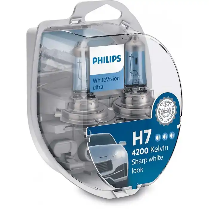 Solo Oggi Coppia lampadine alogene H7 Philips WhiteVision ultra