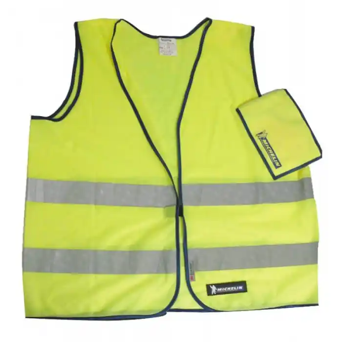Gilet di emergenza alta visibilità colore giallo omologato Michelin Prezzo Di Fabbrica