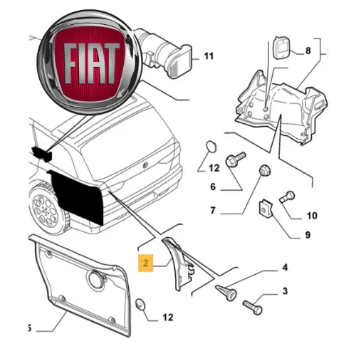 ? 156033884 FIAT - RIVESTIMENTO ALFA ROMEO 156 SINISTRO POSTERIORE Occasione Imperdibile