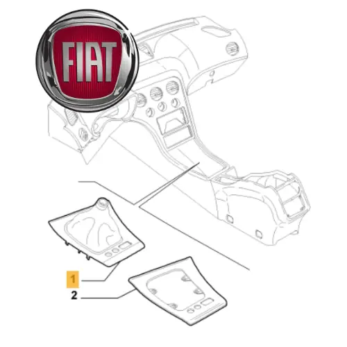 Must-Have 156082404 FIAT - MOSTRINA CUFFIA CAMBIO ORIGINALE ALFA ROMEO 159 (2008-2010)