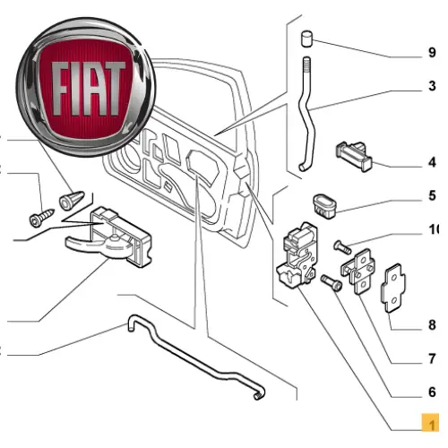 60673399 FIAT - SERRATURA ANTERIORE DESTRA ALFA ROMEO 156 60692259 60664615 Offerta