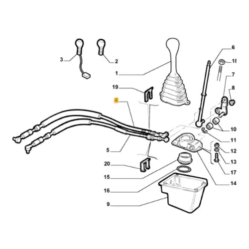 Must-Have 29512 MALO - CAVI FLESSIBILE COMANDO CAMBIO MANUALE FIAT 46778792 46519030