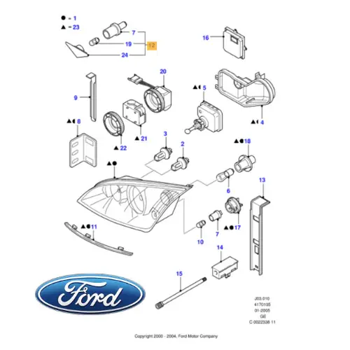 4517451 FORD - INDICATORE DI DIREZIONE LATERALE AMBRA Vendita Finale