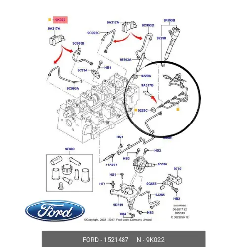 Direttamente Dal Produttore 1521487 FORD - TUBO FLESSIBILE CARBURANTE