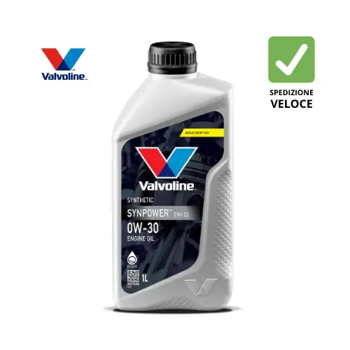Occasione 907845 VALVOLINE - SYNPOWER ENV C2 0W30 - OLIO MOTORE SINTETICO PER PEUGEOT, CITROËN, TOYOTA, FIAT E HONDA CON DPF