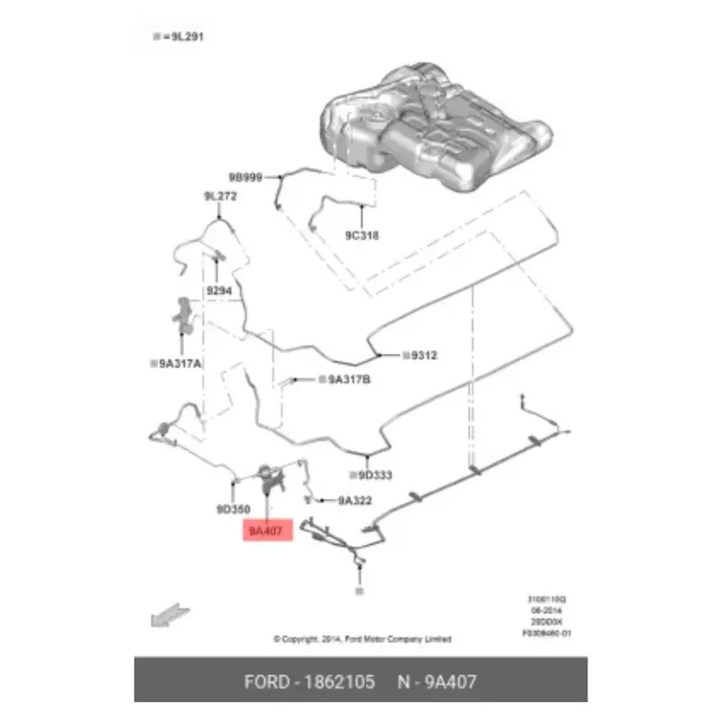 Offerta Del Giorno FORD 1862105 – Pompa Carburante Completa (Fuel Pump Assembly) – Ricambio Originale OEM