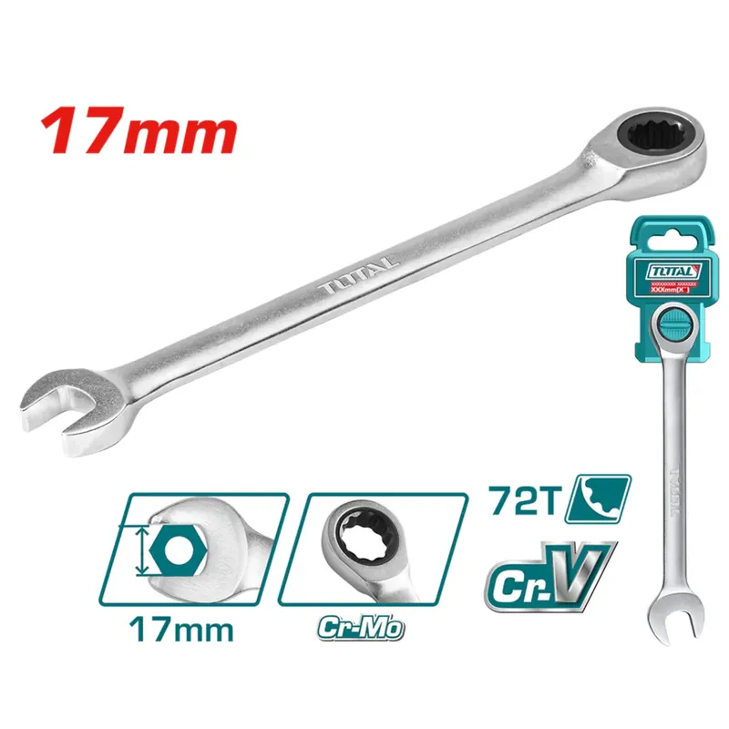 Subito Disponibile INECO 4220700017 – CHIAVE COMBINATA A CRICCHETTO 17 MM TCSPAR171