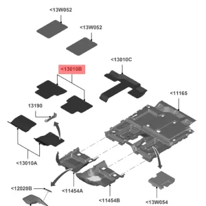 FORD 1693732 - MAT REAR FLOOR Di Tendenza