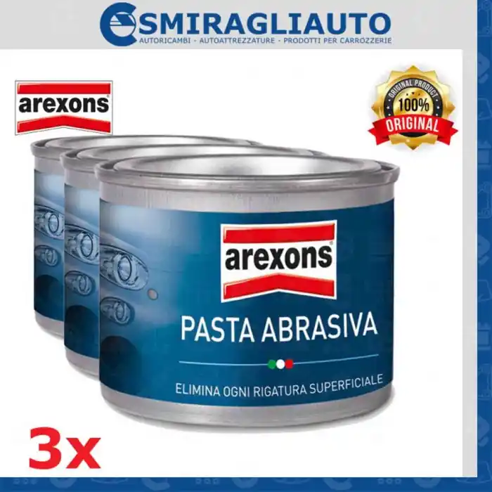 Pasta Abrasiva Arexons Rimuovi Segni Rigature Graffi Carrozzeria Auto Moto 3pz Affare