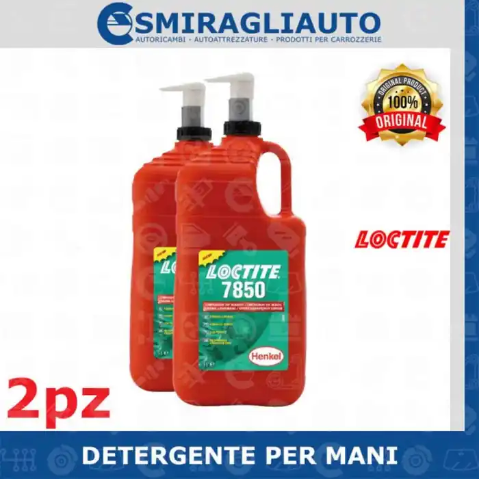 Detergente Crema Lavamani Pulitore Sgrassatore Mani Loctite 7850 3 Litri 2 Pezzi Economico