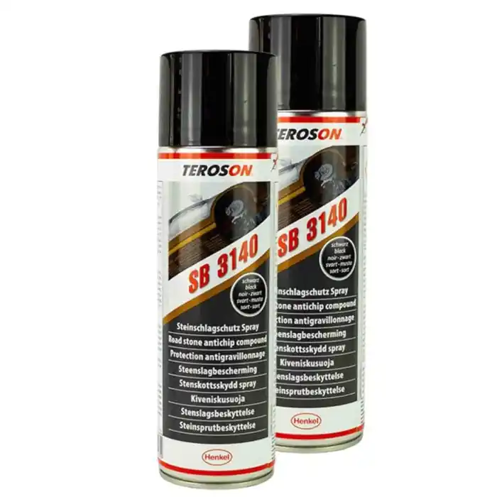 Consegna Rapida Teroson Sb3140 Road Stone Antichip Compound Nero 2 Pezzi X 400ml Spray Antisasso