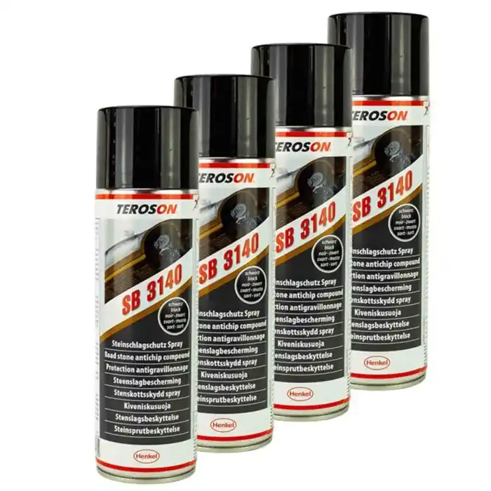 Direttamente Dal Produttore Teroson Sb3140 Road Stone Antichip Compound Nero 4 Pezzi X 400ml Spray Antisasso