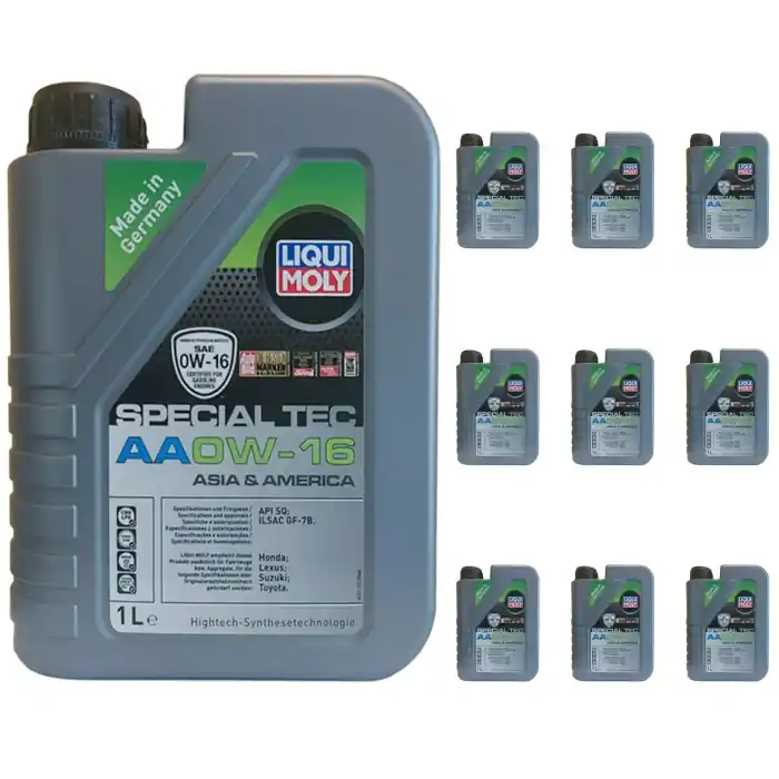 LIQUI MOLY 21326 OLIO MOTORE 0W16 PER AUTO ASIA O AMERICA E IBRIDE. CONFEZIONE 1 LITRO - 10 Pezzi Offerta Del Giorno