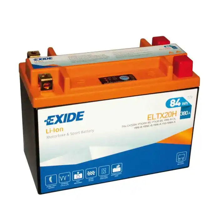 Batteria 12v Exide Bike Li Ion Lifepo4 84 Wh 380 A S2, S2t Thunderbolt Exide Bike Batterie Per Moto Batterie Bestseller