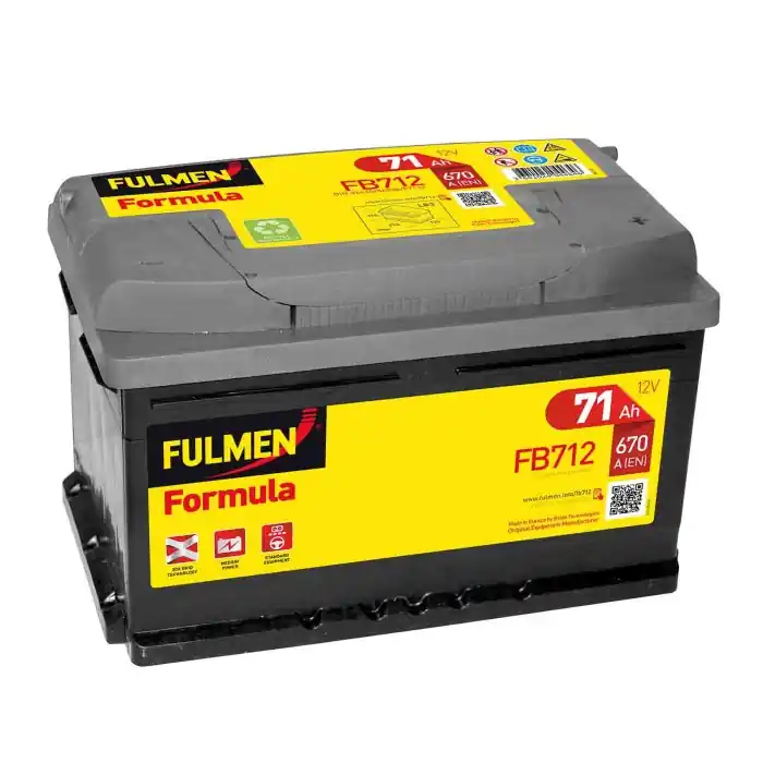 Batteria 12v Fulmen Formula 71 Ah 670 A Lb3 156 (932)-159 (939)-gt (937) Fulmen Batterie Per Auto Batterie Consegna Rapida