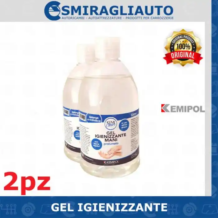 Gel Igienizzante Alcolico Kemipol Mani Detergente Antibatterico Mani 500ml 2pz Super Prezzo