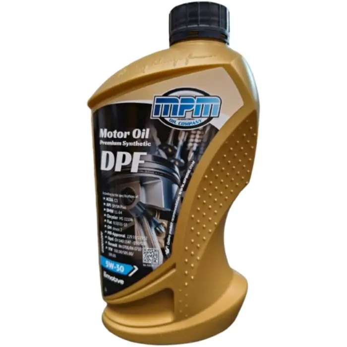 Offerta Speciale MPM 05000DPF Olio Motore 5W-30 Premium Synthetic DPF ACEA C3 API SP BMW LL-04 MB 229.51 229.52 VW 502.00 505.01 1 Litro